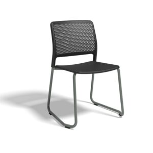 Grafton Skid Base Chair With Chrome Frame